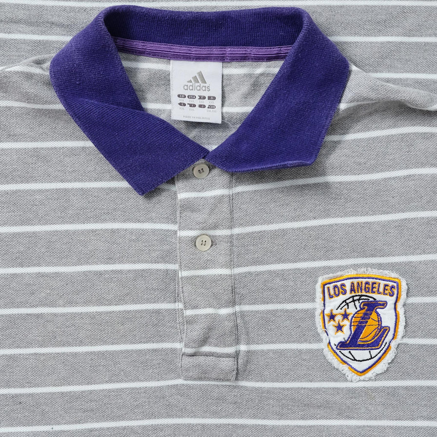 Vintage adidas Los Angeles Lakers Polo Large 