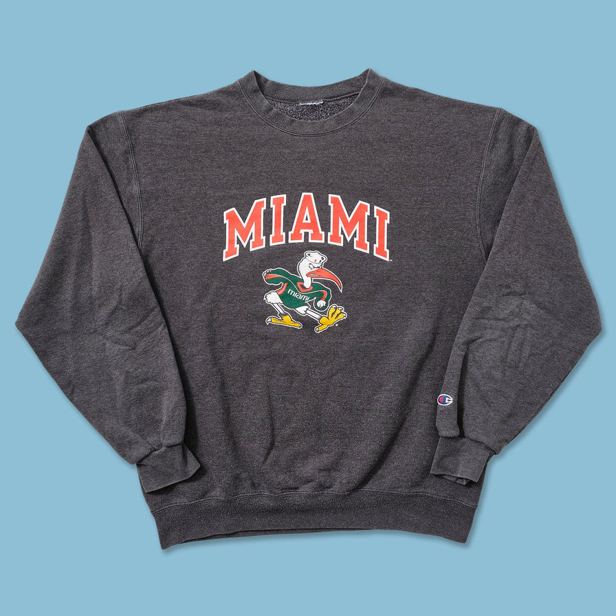 Champion Miami Hurricanes Sweater Large 