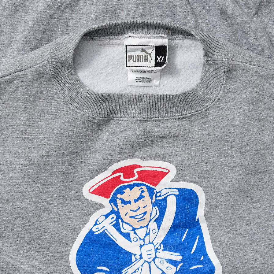 Vintage Puma New England Patriots Sweater Large 