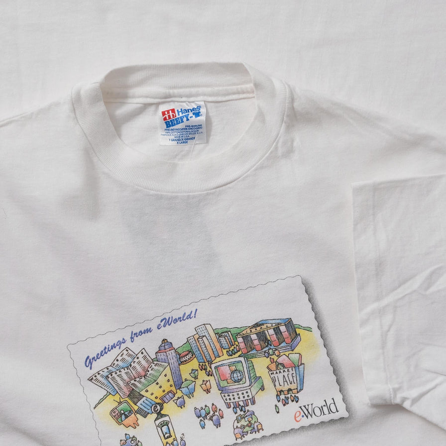 Vintage Apple E-World T-Shirt XLarge 