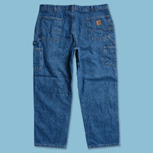 Vintage Carhartt Lined Denim Work Pants 42x30 - Double Double Vintage