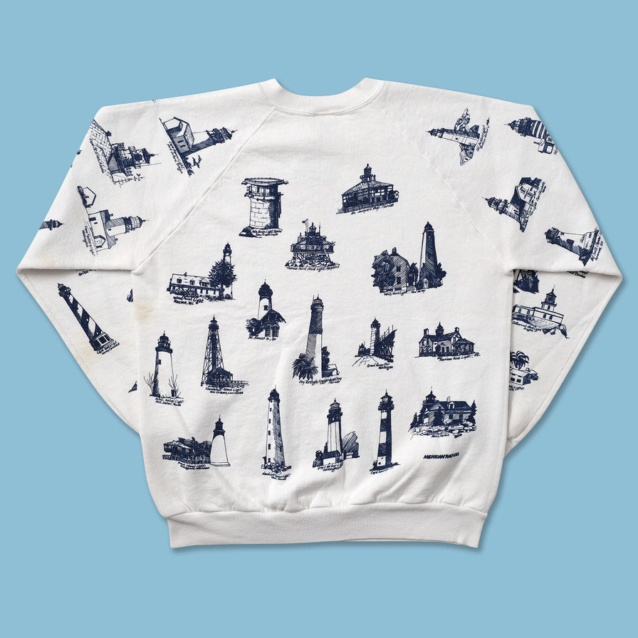 Vintage Lighthouse Sweater Small - Double Double Vintage