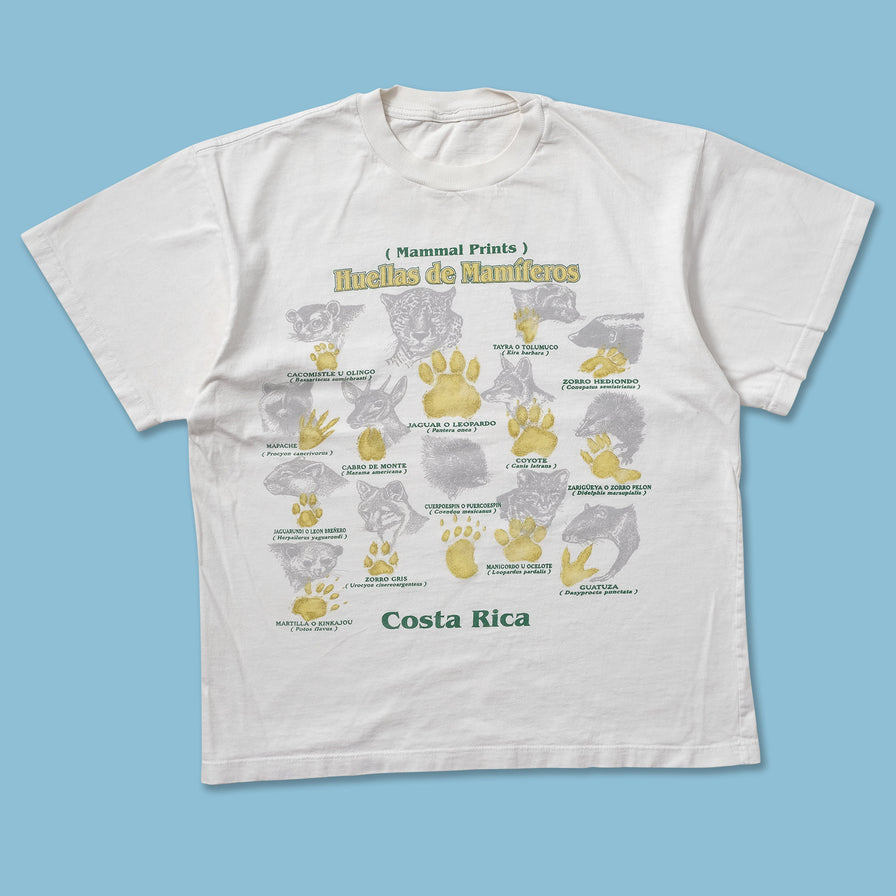 Vintage Mammal Prints Costa Rica T-Shirt Small - Double Double Vintage