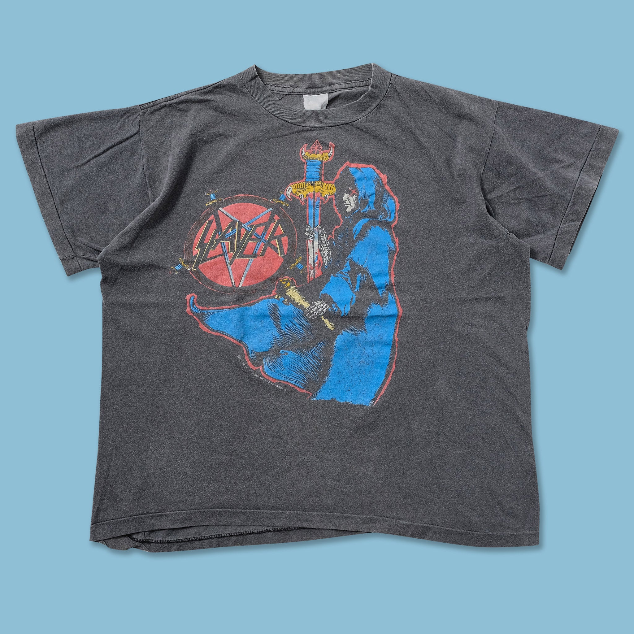 90s SLAYER ツアーTシャツ SPILL THE BLOOD 古着Tシャツ】音楽 SLAYER 