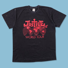 Vintage Justice World Tour T-Shirt Large - Double Double Vintage