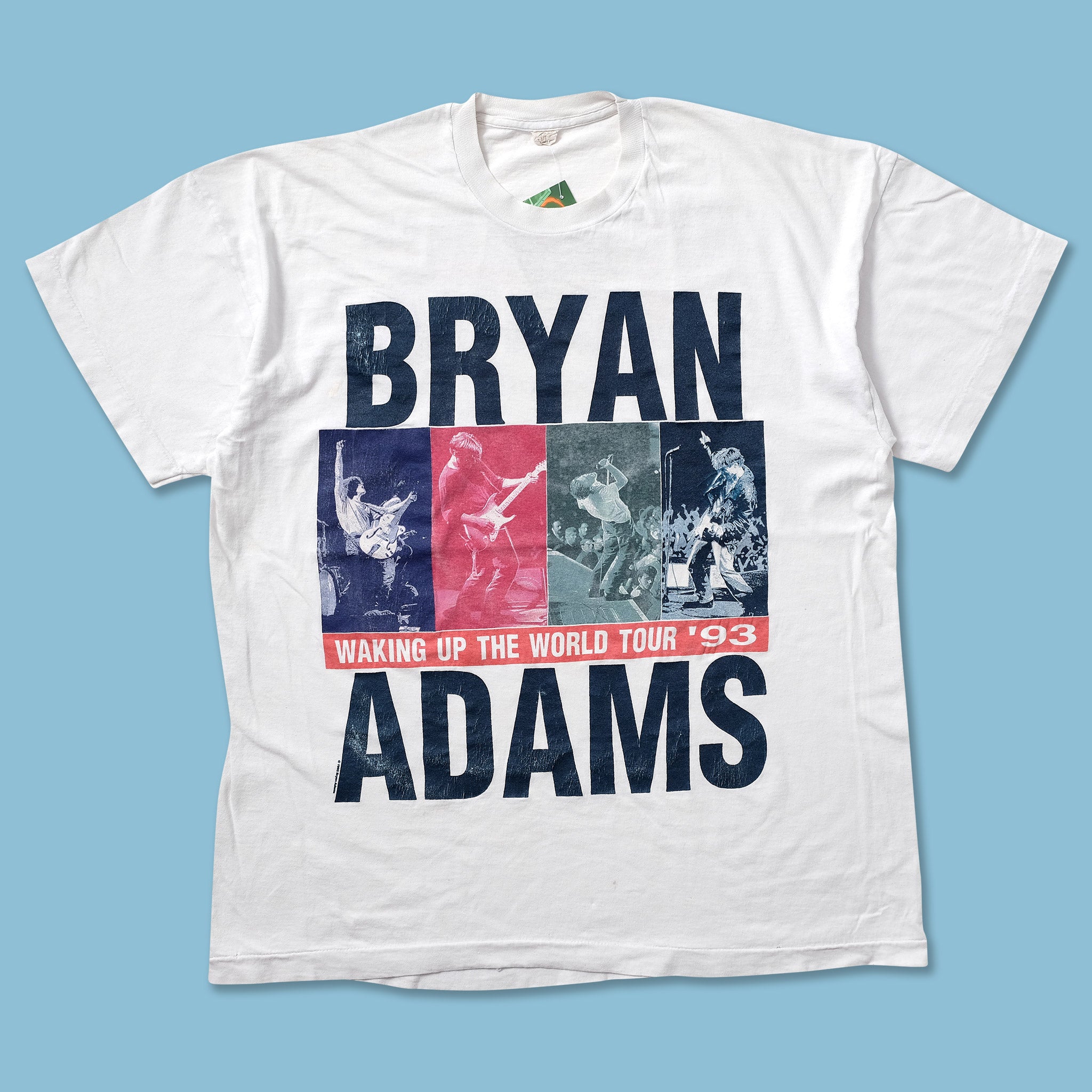 90年代Bryan Adams Tシャツ WAKING UP THE WORLD Vintage Bryan Adams T-Shirt Waking Up The World Tour 92