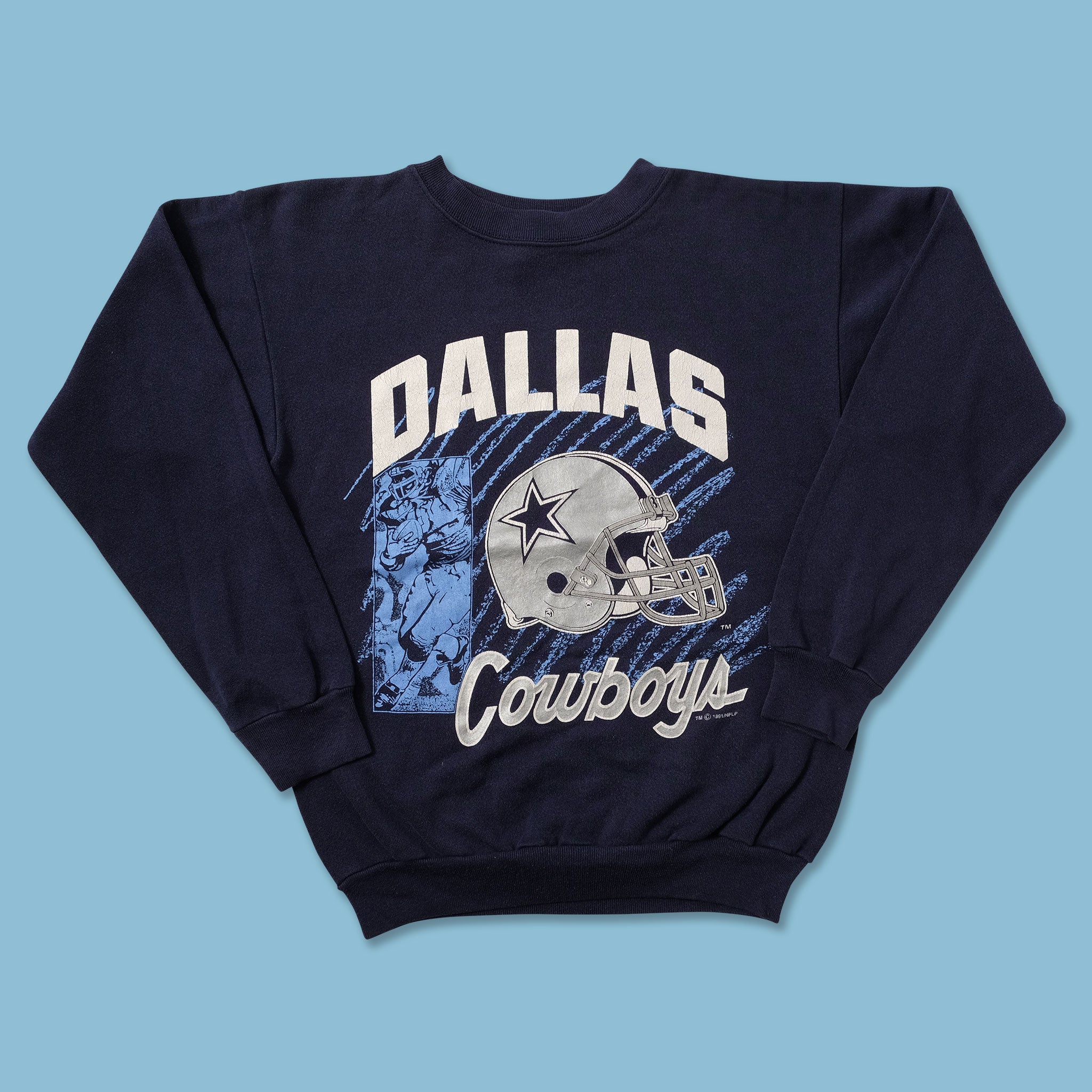Women's 1991 Dallas Cowboys Sweater Small Double Double Vintage
