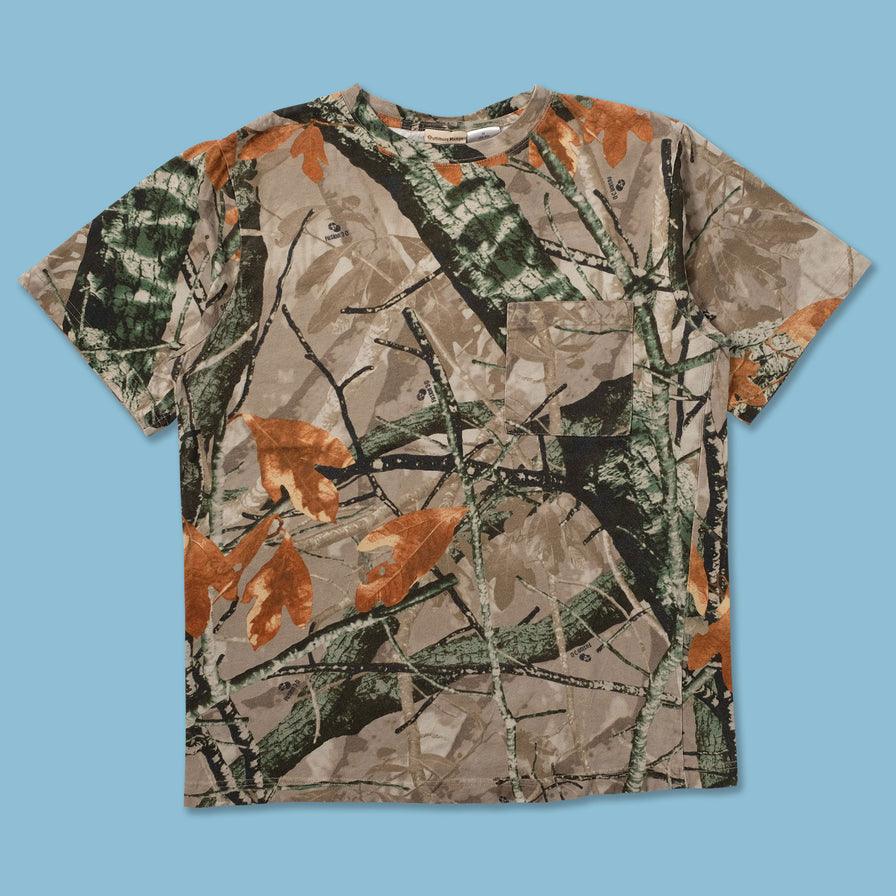 Real Tree T-Shirt Medium - Double Double Vintage