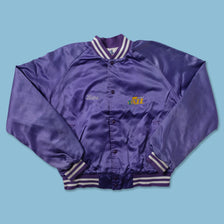 Vintage Utah Jazz Satin Bomber Jacket Medium - Double Double Vintage