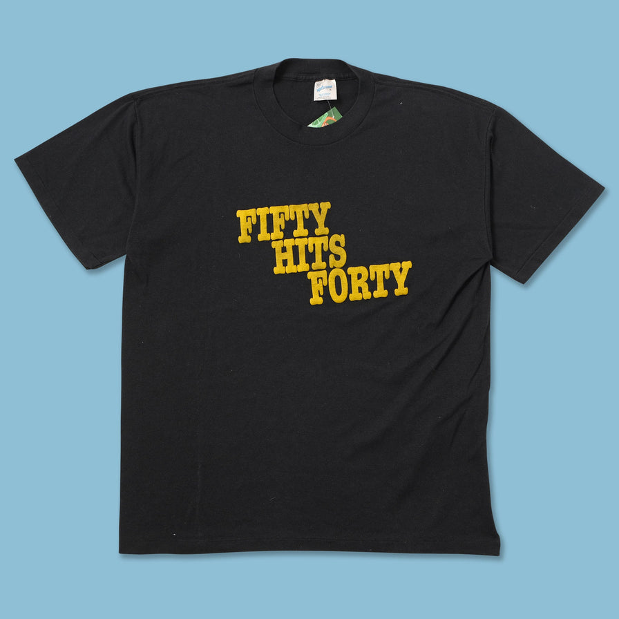 Vintage Fifty Hits Forty T-Shirt Large 