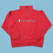 Vintage Champion Q-Zip Sweater Small 