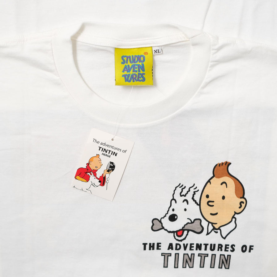 Vintage DS Tintin Red Rackham's Treasure T-Shirt XLarge 