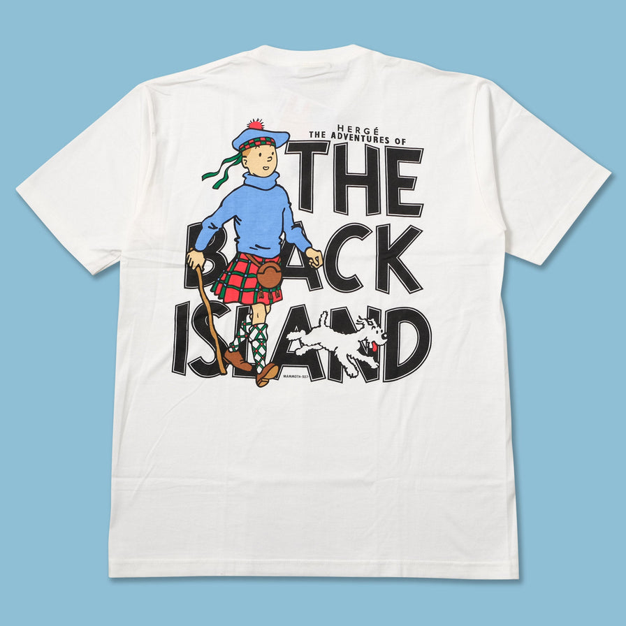 Vintage DS Tintin The Black Island T-Shirt Large 