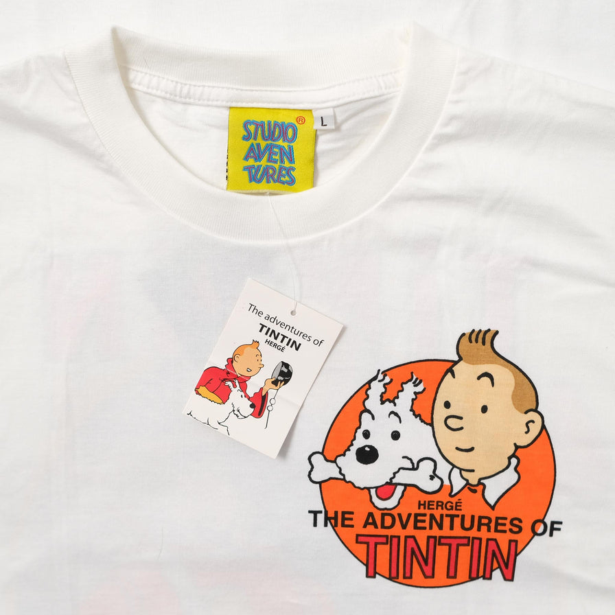 Vintage DS Tintin Destination Moon T-Shirt Large 