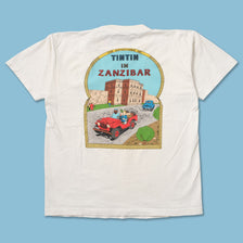 Vintage Tintin in Zanzibar T-Shirt Small 