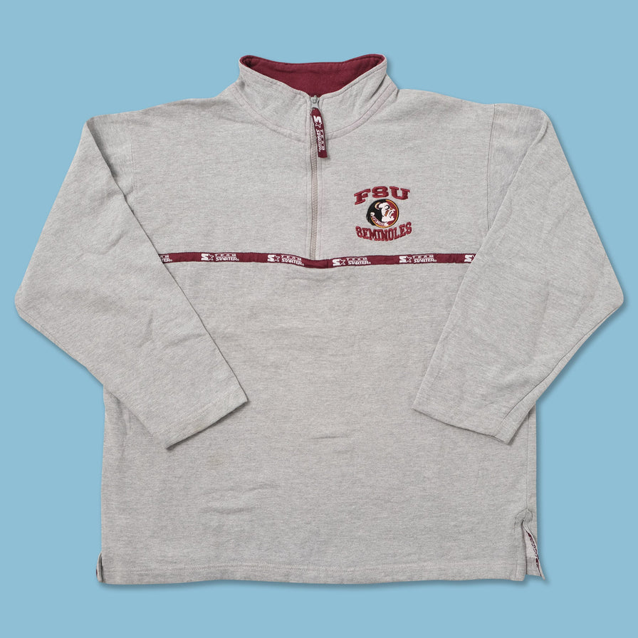 Vintage Starter Florida State Seminoles Q-Zip Sweater Medium 
