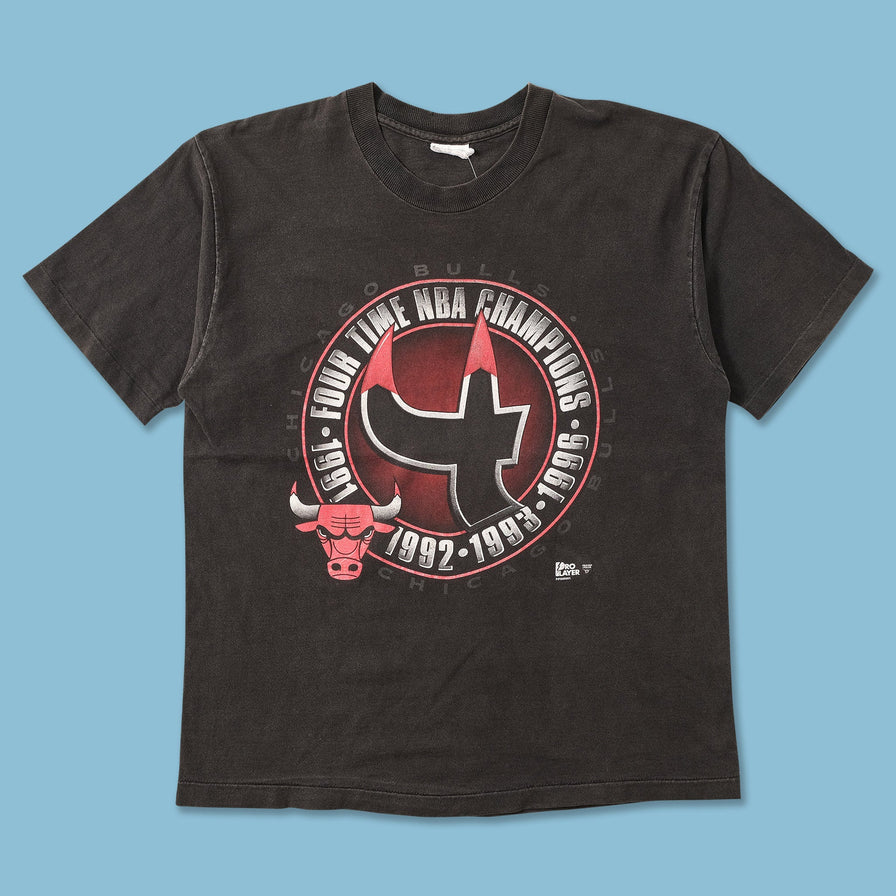1996 Chicago Bulls Four Time Champions T-Shirt Large 