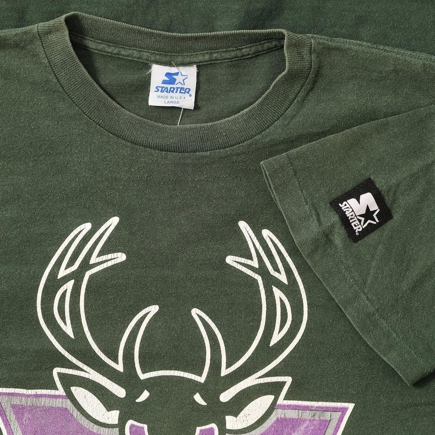 Vintage Starter Milwaukee Bucks T-Shirt Large 