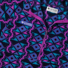 Women's Vintage Columbia Half Zip Fleece Small 
