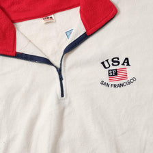 Vintage USA San Francisco Q-Zip Fleece XLarge 