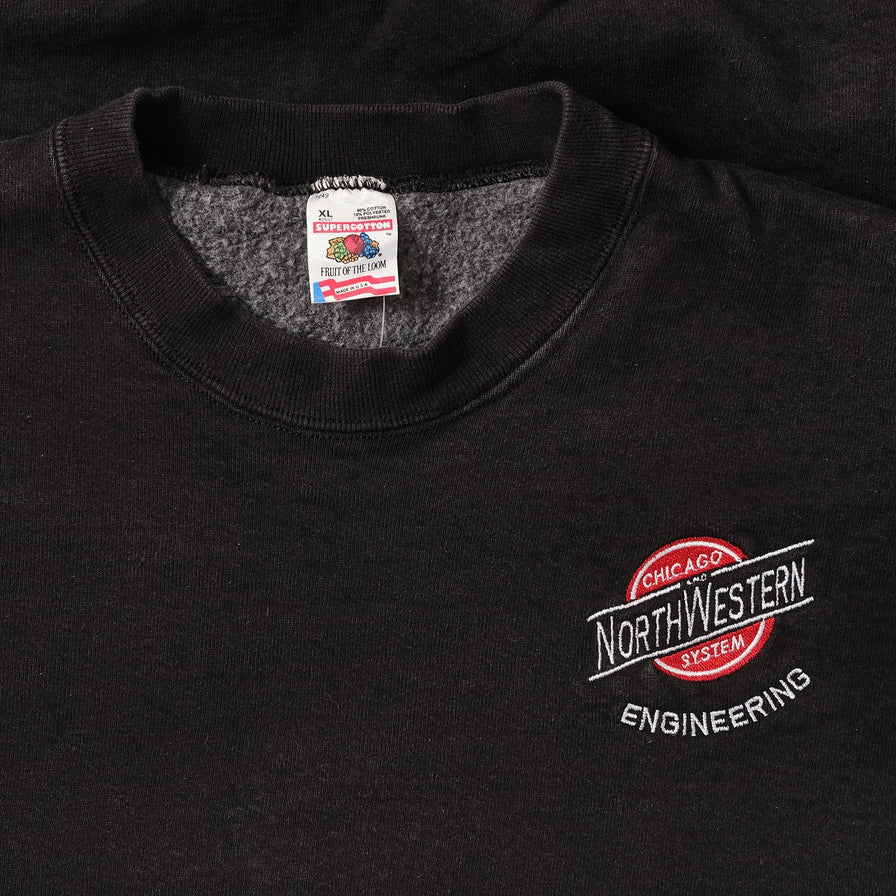 Vintage Chicago and Northwestern System Sweater XLarge 