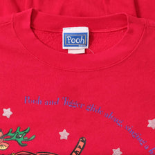 Vintage Women's Pooh Christmas Sweater Large 