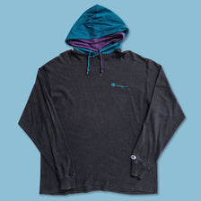 Vintage Champion Longsleeve Hoody Large 