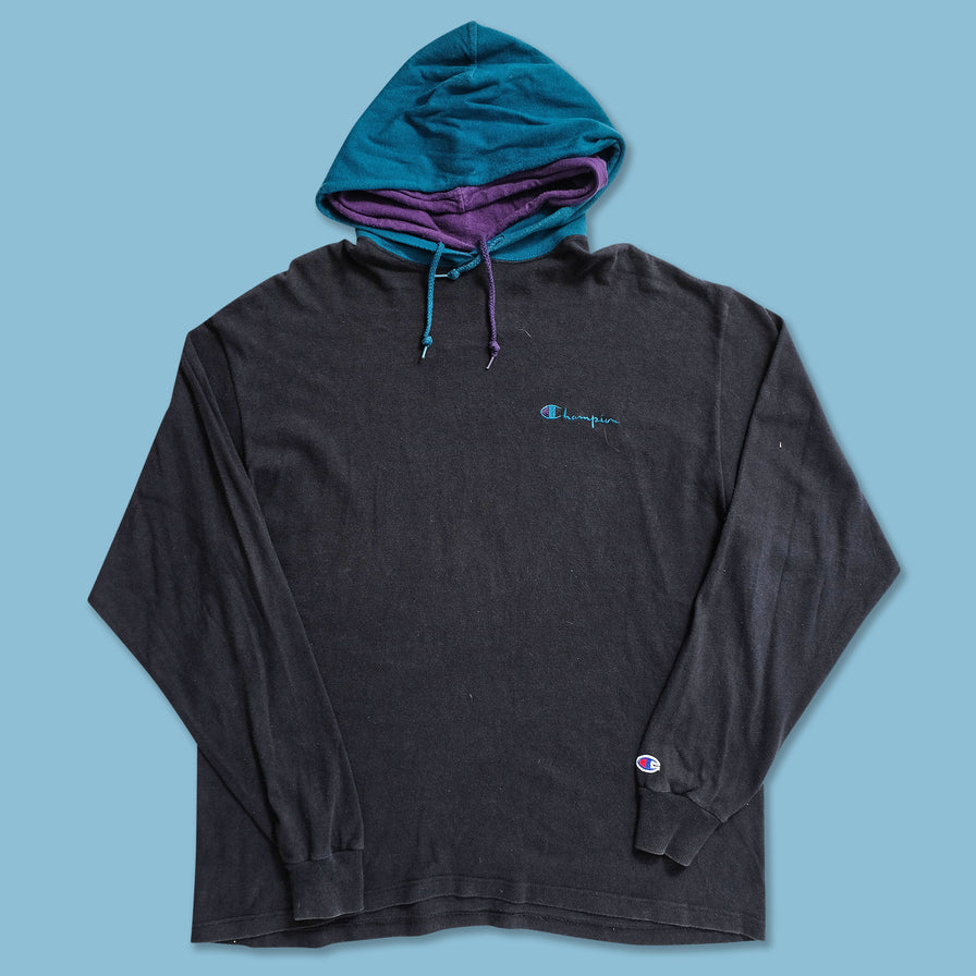 Vintage Champion Longsleeve Hoody Large 