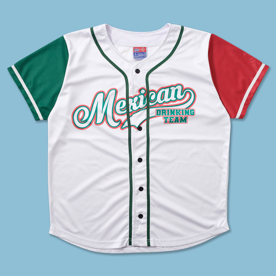 Mexican Drinking Team Baseball Jersey Large 