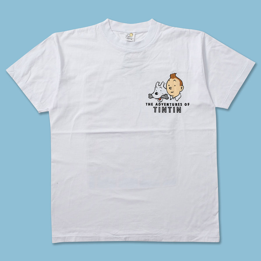 Vintage Tin Tin Destination Moon T-Shirt Large 