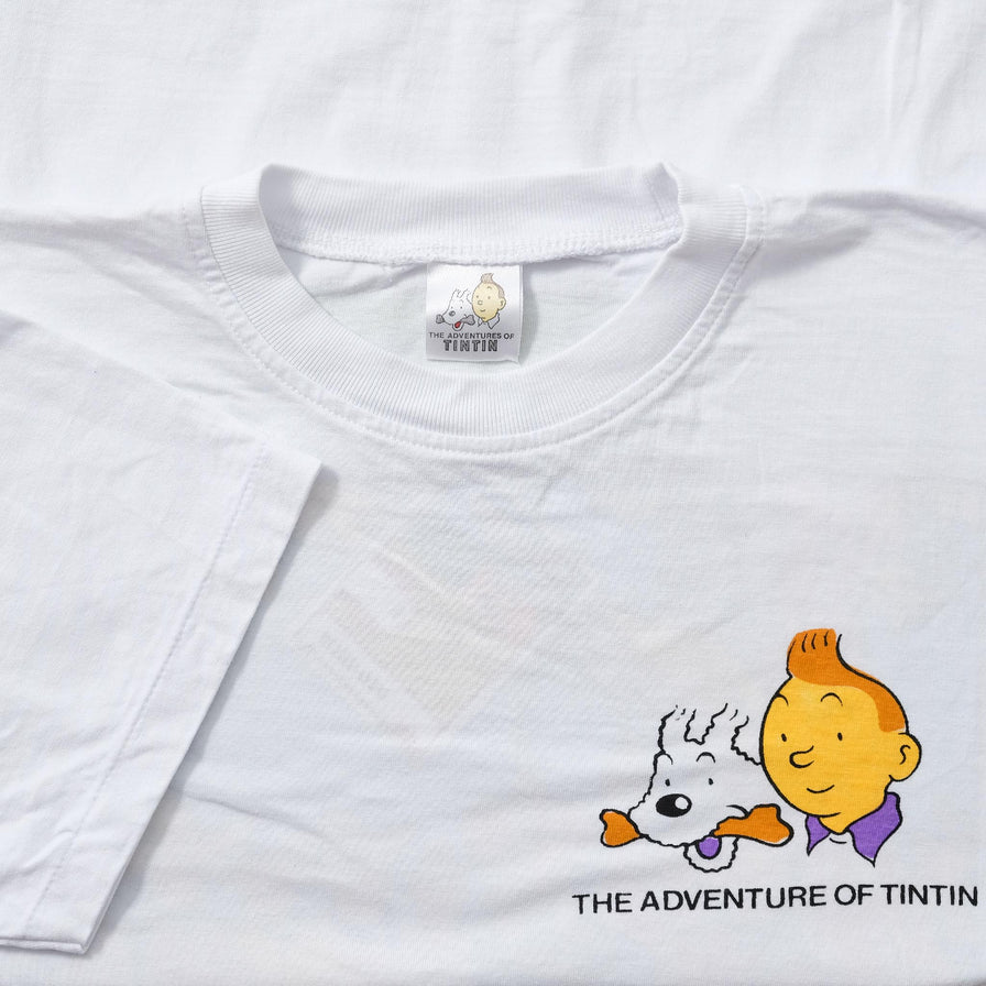 Vintage Tin Tin in America T-Shirt Medium 