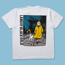 Vintage Tin Tin Land of Black Gold T-Shirt Medium 