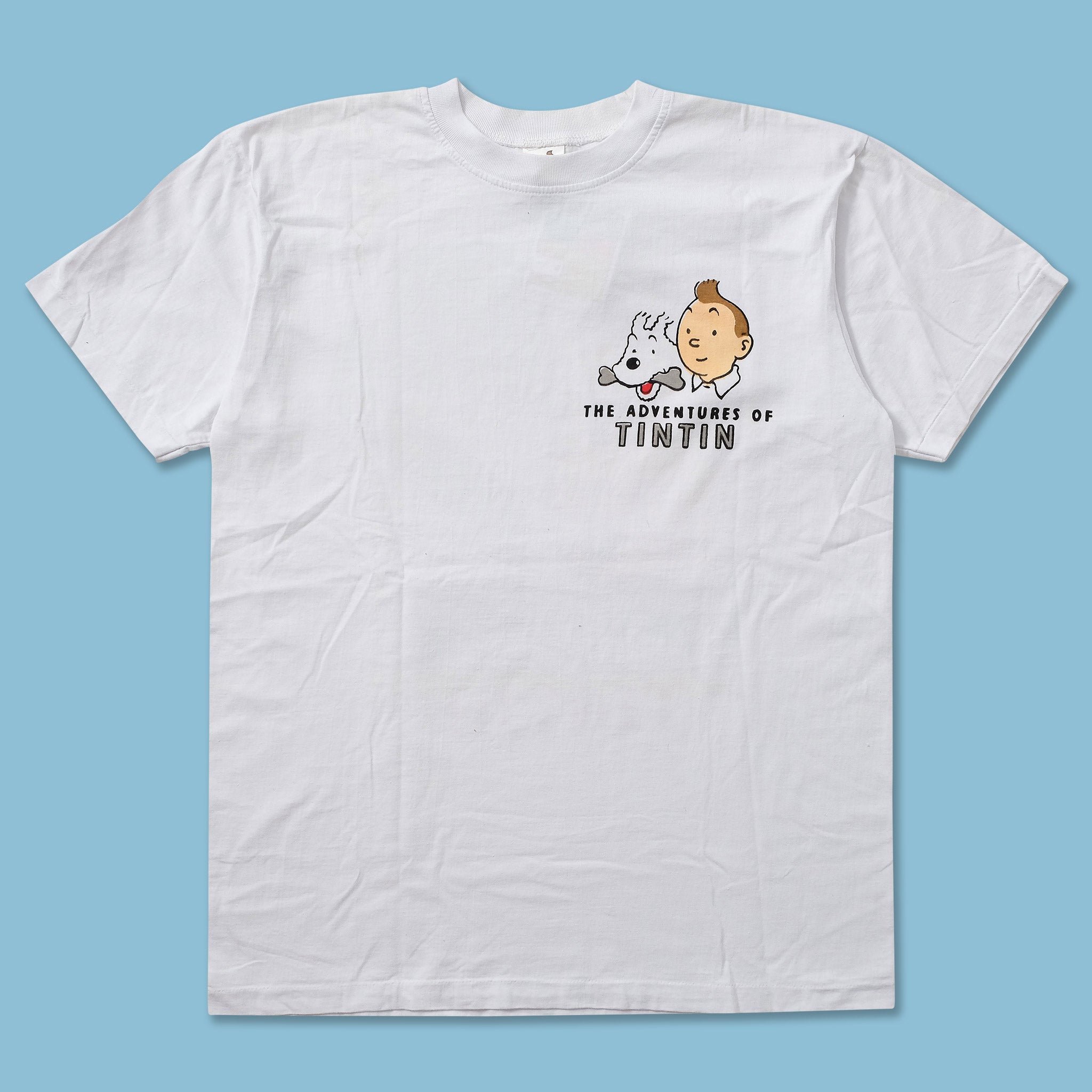 Vintage The Adventures of Tin Tin T-Shirt Medium | Double