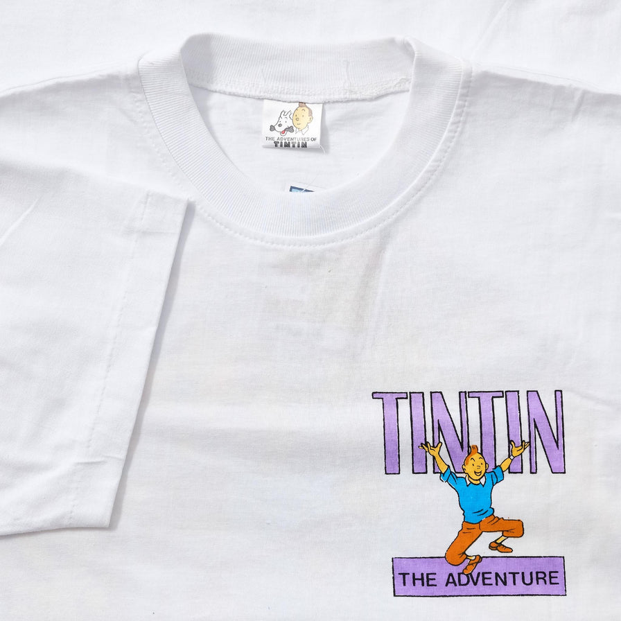 Vintage Tin Tin The Land of Black Gold T-Shirt Large 