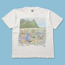 1990 Coral Reef T-Shirt Large 