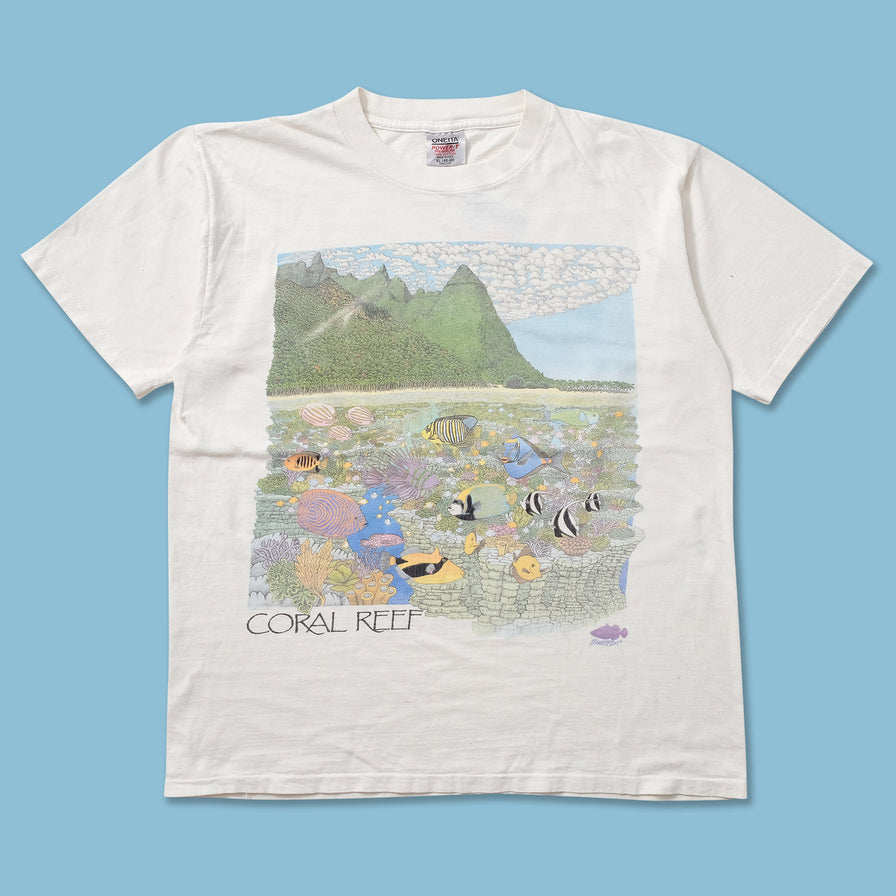 1990 Coral Reef T-Shirt Large 