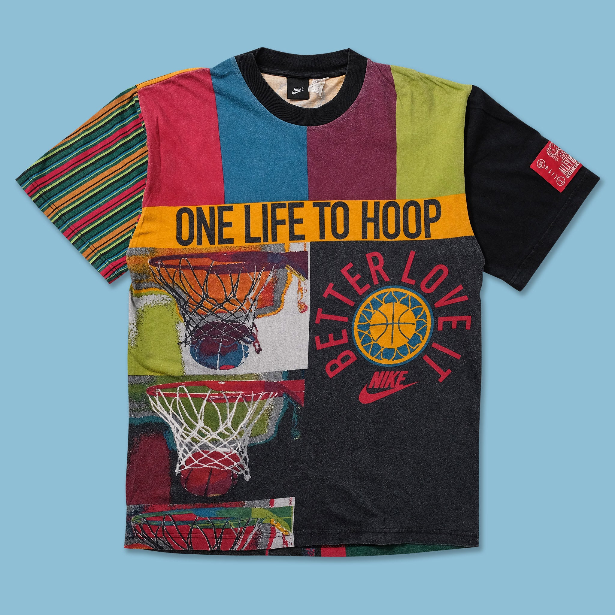 Vintage Nike One Life To Hoop T-Shirt Large Double Double Vintage