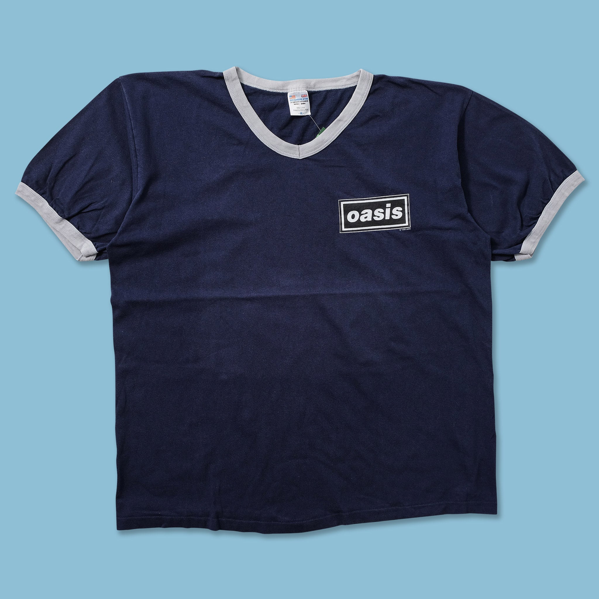 【SATIIIZ】Resid oasis 1998 t-shirt Oasis 1998 World Tour - USA/Canada T-Shirt Blue New | eBay