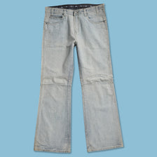 Y2K Flared Denim Pants 36x34 - Double Double Vintage