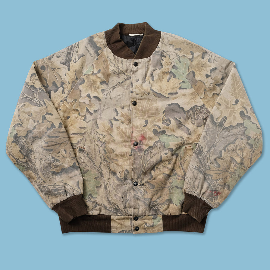 Vintage Real Tree Bomber Jacket Large - Double Double Vintage