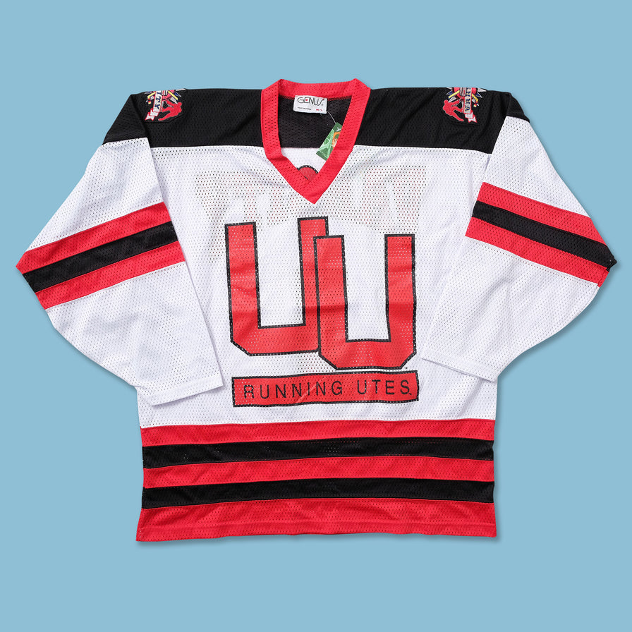 Vintage Running Utes Hockey Jersey XLarge - Double Double Vintage