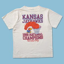 1988 Kansas Jayhawks T-Shirt Medium - Double Double Vintage