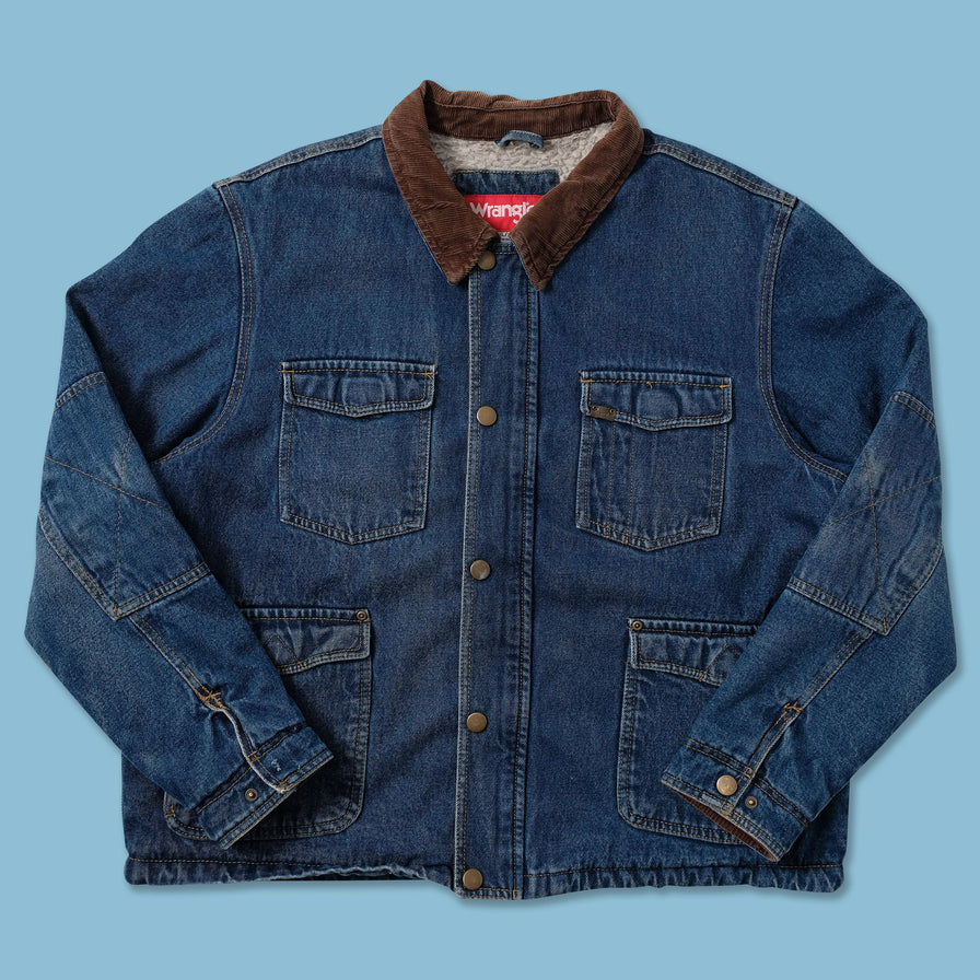 Vintage Wrangler Denim Work Jacket XLarge - Double Double Vintage