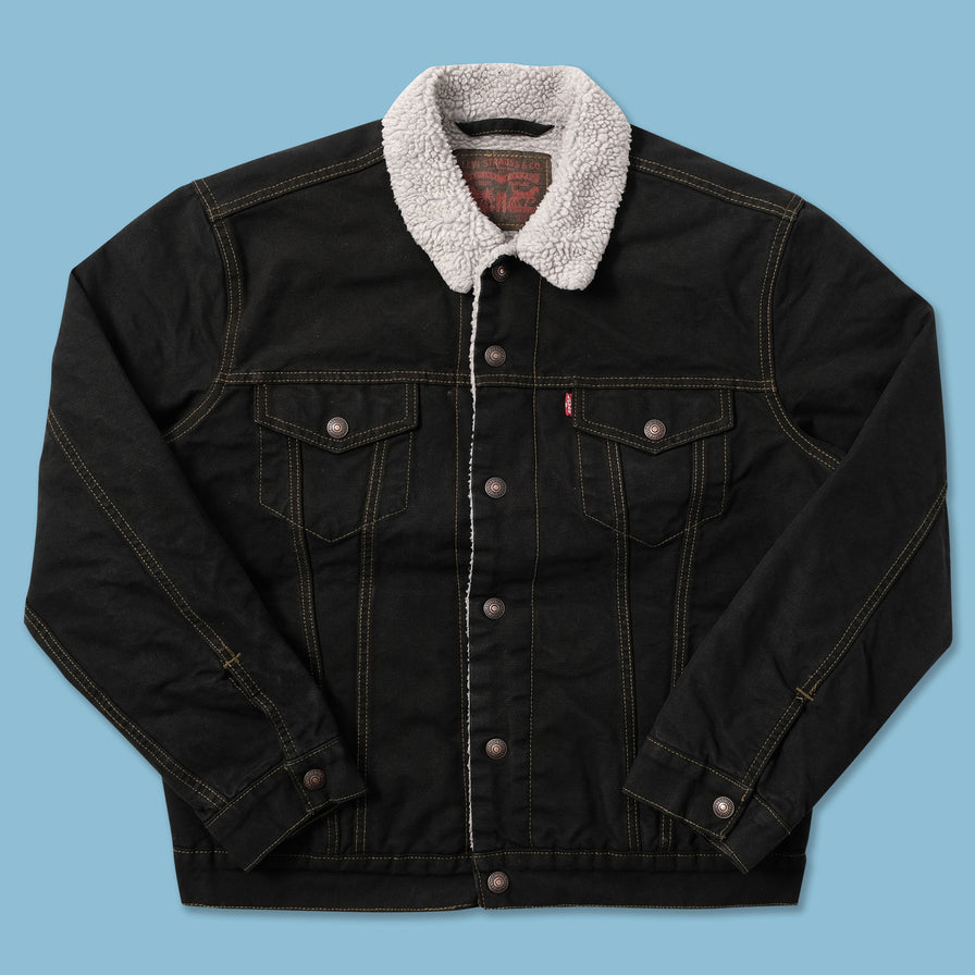 Vintage Levis Denim Sherpa Jacket Medium - Double Double Vintage