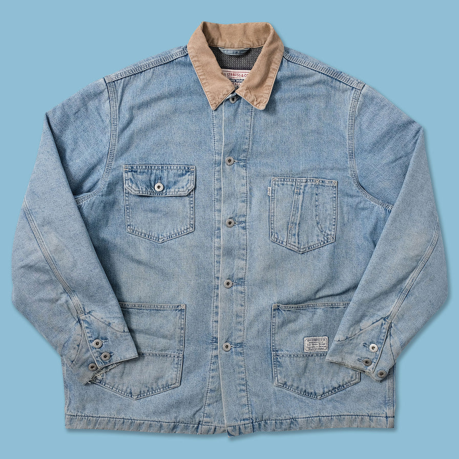 Vintage Levis Padded Denim Jacket XLarge - Double Double Vintage