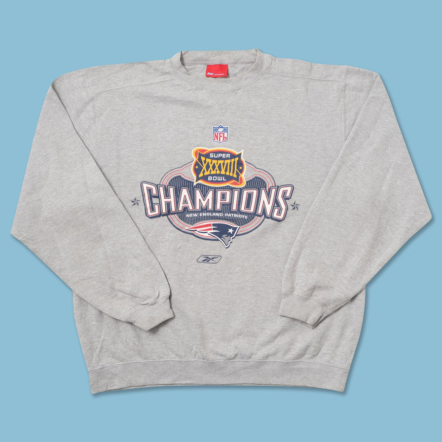 Vintage 2004 Reebok New England Patriots Sweater Large 