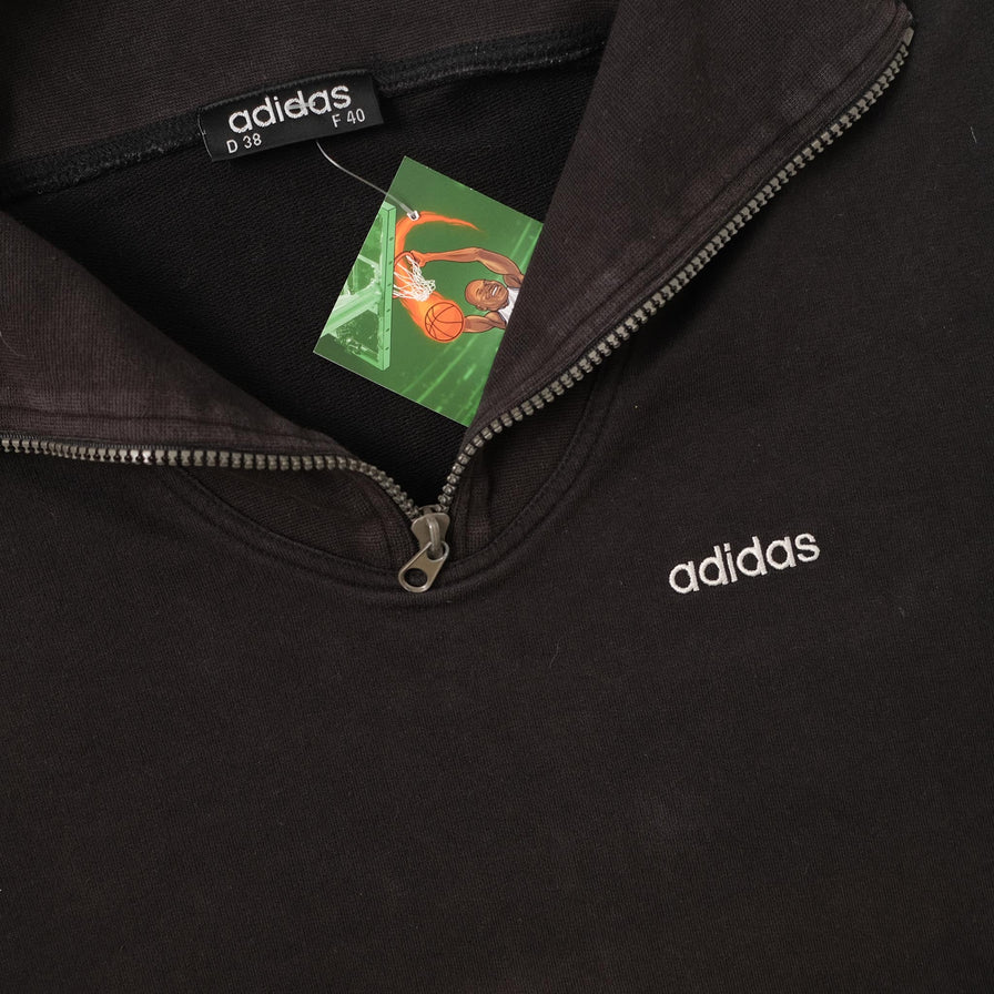 Vintage adidas Q-Zip Sweater Small 