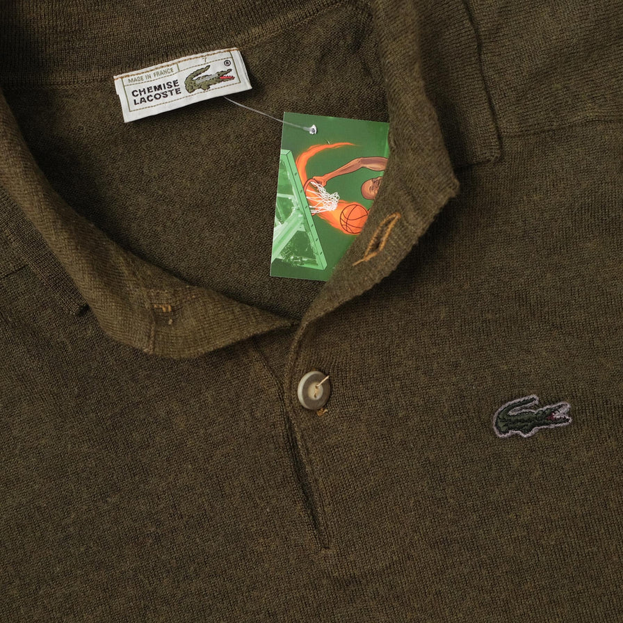 Vintage Lacoste Knit Sweater Medium 
