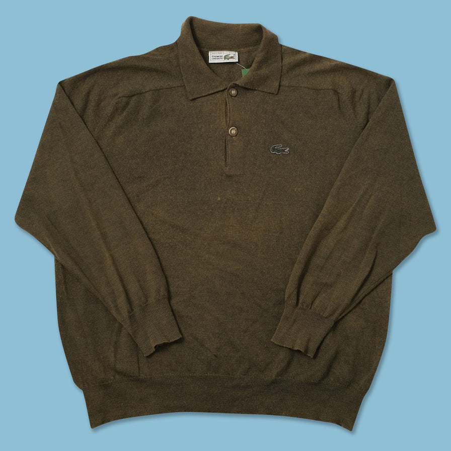 Vintage Lacoste Knit Sweater Medium 