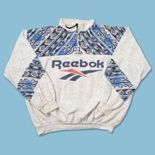 Vintage Reebok Q-Zip Sweater Large 